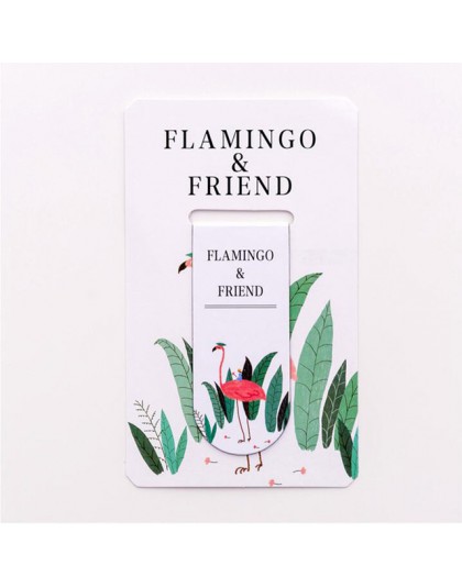 1pc Kawaii Flamingo magnes zakładka wielofunkcyjne konto ręczne klasyfikacja zakładki dzieci prezenty materiały biurowe