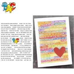 List transparentne wyraźne znaczki do DIY Scrapbooking/tworzenie kartek/dzieci świąteczne zabawy materiały dekoracyjne i umrzeć