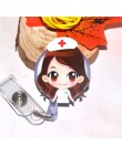 1pc Cute Cartoon chowany odznaka Reel studenci pielęgniarka wystawa Pull Key ID etykieta z imieniem pokrowiec na karty zaopatrze