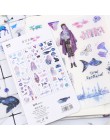 6 arkuszy/paczka Kawaii papiernicze naklejki śliczne wieloryby naklejki piękne naklejki papierowe dla dzieci DIY pamiętnik Scrap