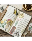 60 sztuk naklejki podróżne Vintage retro zielony rośliny kwiaty Washi artykuły papiernicze naklejki dekoracje Scrapbooking Diary