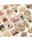 45 sztuk/pudło naklejki papiernicze Vintage pieczęć etykieta uszczelniająca podróży naklejki dekoracje Scrapbooking pamiętnik al
