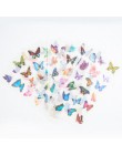 6 sztuk/opakowanie przezroczyste naklejki pcv piękny motyl dekoracyjny Album cienka sypialnia dla dzieci naklejki dekoracyjne