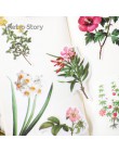 40-60 sztuk Vintage naklejki roślin kwiat jesień naklejki dla Diy Scrapbooking Bullet Journal dekoracje biurowe prezent dla dzie