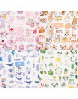 46 sztuk/pudło Kawaii naklejki z kotami śliczne naklejki papiernicze Bullet naklejki do dziennika dla dzieci DIY pamiętnik dekor