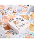 46 sztuk/pudło Kawaii naklejki z kotami śliczne naklejki papiernicze Bullet naklejki do dziennika dla dzieci DIY pamiętnik dekor