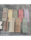 68 sztuk Vintage bilet naklejki Retro pokwitowanie objętość papieru terminarz Diy naklejki Scrapbooking etykiety podróży śmieci 