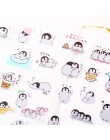 40 sztuk/paczka śliczny podręcznik samoobsługowy pingwin naklejki linia śliczny koreański dekoracja kreskówka pamiętnik materiał