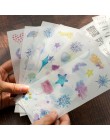 6 arkuszy europejski styl dzienniczek podróżny dekoracja z naklejek papierowych pamiętnik Scrapbooking naklejki etykiety Kawaii 