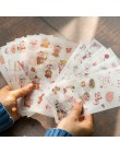 6 arkuszy europejski styl dzienniczek podróżny dekoracja z naklejek papierowych pamiętnik Scrapbooking naklejki etykiety Kawaii 