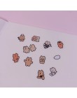 Ins Cute Cartoon Funny Little Bear naklejki naklejka uszczelniająca kolor ręcznie konto dekoracje ścienne naklejki koreański kam