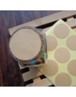 102 sztuk okrągłe puste Kraft naklejka uszczelniająca DIY wielofunkcyjne etykiety papierowe dla Handmade produkt, samoprzylepne 