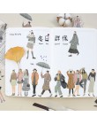60 sztuk/paczka zimowy las naklejki samoprzylepne Album dekoracyjny pamiętnik Stick papier do etykiet Decor papiernicze naklejki