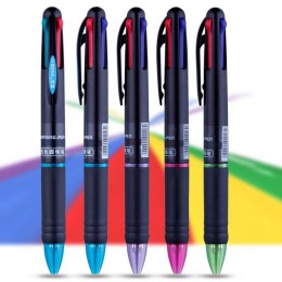 2 sztuk/partia marka 4 w 1 kolor długopis nowa kolorowa piłka długopis wielofunkcyjny szkoła papiernicze