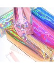 Holograficzny opalizujący piórnik w laserowych kolorach jakość PU szkoła dla dziewczynek chłopiec szkolne artykuły papiernicze ł
