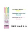 3 sztuk lub 5 sztuk/zestaw zebra mildliner kolor japoński biurowe dwugłowy fluorescencyjny długopis hak długopis kolor kawaii
