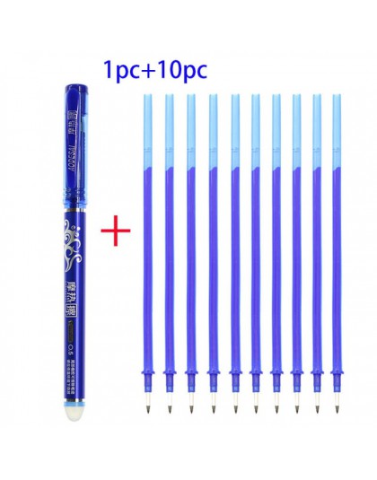 Studenci używają magiczne zmazywalne pióro i napełnianie niebieski wymienny długopis piśmiennicze pióro żelowe 0.5 Mm list pióro