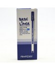12 sztuk Basic liner pióro kulkowe do podpisywania się 0.5mm długopis 3 kolor żel pióra atramentowe narzędzia biurowe szkolne