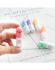 6 sztuk/partia kapsułki wyróżnienia witamina Pill wyróżnij Marker DIY kolor pióra do pisania biuro szkolne