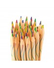 10 sztuk/partia DIY śliczne Kawaii drewniane kolorowe ołówek drewna tęczy kolor ołówek dla Kid szkoła Graffiti rysunek malarstwo