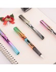 Rainbow kolor pióro dla dzieci pisania szkolne materiały biurowe Kawaii biurowe prezent narzędzie do pisania piórem 0.38mm