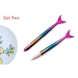 1 sztuka śliczne Kawaii piękny biurowe biurowe zaopatrzenie szkolne syrenka naśladować długopis długopis żelowy kolorowy kreatyw