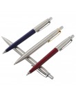 10 sztuk/partia zestaw długopisów handlowych metalowa kula długopisy szkolne akcesoria papiernicze na prezent długopis prasa sty