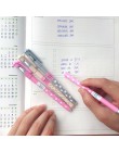 3 sztuk/zestaw Heart Dots zmazywalny długopis niebieski/czarny tusz uroczy długopis 0.38mm do szkoły dostawa materiałów biurowyc