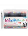 20 kolorów zestaw do malowania Premium zestaw miękkich pędzelków akwarela markery długopis efekt najlepsze dla kolorowanki Manga