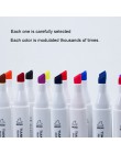 168 kolorów Single Art markery Brush markery na bazie alkoholu pisak do szkicowania podwójny rysunek zestaw malarski Manga Archi