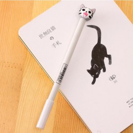 1 sztuk piśmienne Cartoon śliczne Kawaii ser kot długopis żelowy kreatywny szkoła biurowymi uchwyty słodkie dość piękny anime