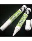 MP2907 biały marker tłustej farby trwałe dla metalu materiał ze skóry markery metalowe długopisy uczeń rękodzieło dostaw sztuki