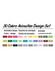 TOUCHTEN 30/40/60/80 zestaw markerów kolorowych Dual Head artysta szkic markery na bazie alkoholu do animacji Manga Design Pen S