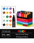 UNI POSCA zestaw pisaków POP plakat reklamy Graffiti długopis Marker kolor jasny wielokolorowe pióro PC-1M PC-3M PC-5M