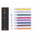 8 kolorów zakreślacz zestaw Bling ze świecidełkami brokatem kolor pisaki rysunek księga gości album narzędzia DIY papiernicze sz