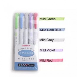 JIANWU 3 sztuk lub 5 sztuk/zestaw japoński piśmienne zebra łagodny liner dwugłowy fluorescencyjny długopis hak długopis kolor śl