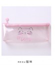 1 sztuk Kawaii piórnik Dot cat plastikowe prezent Estuches piórnik szkolny piórnik piórnik szkolne papiernicze