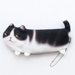 2020 nowy Kawaii nowość symulacja Cartoon piórnik kotem ściereczka szkolne przybory papiernicze długopis torba prezent dla dziew