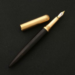 Luksusowe klasyczne metalowe drewno wieczne pióro 0.7mm grzywny stalówka kaligrafia długopisy pisanie artykuły papiernicze biuro
