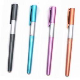 4 sztuk/zestaw luksusowy styl zmazywalny długopis uchwyt 0.38mm niebieski/czarny tusz Refill Gel Pen Rod dla szkolne materiały b