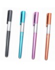 4 sztuk/zestaw luksusowy styl zmazywalny długopis uchwyt 0.38mm niebieski/czarny tusz Refill Gel Pen Rod dla szkolne materiały b