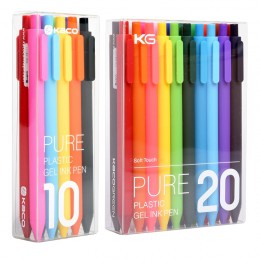 10/20 sztuk KACO PURE serii kolorowe cienkopisy żelowe z 0.5mm kolorowe napełniania Kawaii Neutural długopisy żelowe dla student