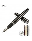 Jinhao X750 Classic Style srebrny klips metalowe wieczne pióro 0.5mm stalówka stalowe pióra atramentowe na prezent artykuły biur