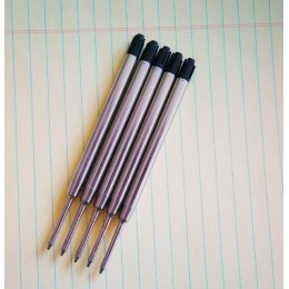 5 sztuk/partia długopis wkład do pióra 0.7MM niebieski czarny atrament Roller Ball wkłady do pisania Office School Supples