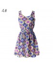 Nowa seksowna sukienka sukienka szyfonowa damska bez rękawów Sundress cienka Vestidos plaża kwiatowy Tank Mini sukienki Vestido 