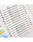 Kawaii 3 sztuk 5 sztuk/zestaw zebra mildliner kolor japoński podkreślić pokój kieruje fluorescencyjny długopis hak długopis kolo