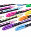 48 sztuk zestaw długopisów żelowych wkłady metaliczne pastelowe Neon Glitter szkic kolorowy długopis do kolorowania szkoła papie