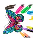48 sztuk zestaw długopisów żelowych wkłady metaliczne pastelowe Neon Glitter szkic kolorowy długopis do kolorowania szkoła papie