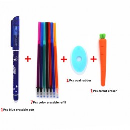 10/12/20 sztuk/partia kolor wymazywalnej wkład do długopisu zestaw 0.5mm pomarańczowy atrament wymazywalnej zmywalny Pen Rod dla