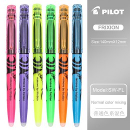 PILOT SW-FL Frixion 6/12 sztuk kasowalna wyróżnienia pastelowe kolory fluorescencyjne marker 12 kolory japonia